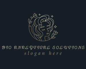 Floral Woman Cosmetics logo design