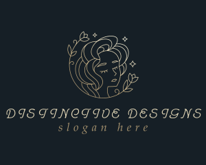 Floral Woman Cosmetics logo design