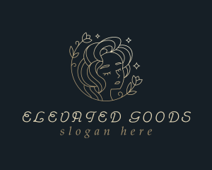 Floral Woman Cosmetics logo design