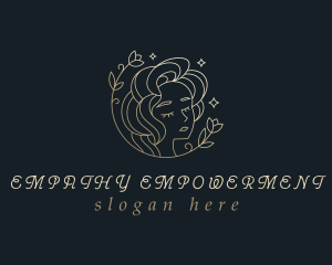 Floral Woman Cosmetics logo design