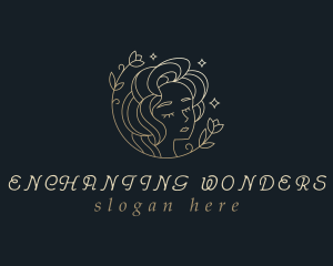 Floral Woman Cosmetics logo design