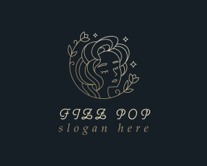 Floral Woman Cosmetics logo design