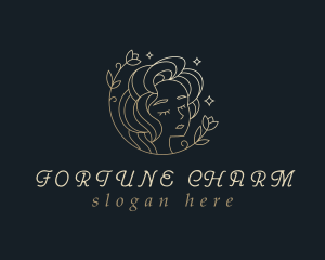 Floral Woman Cosmetics logo design