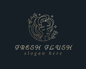 Floral Woman Cosmetics logo design