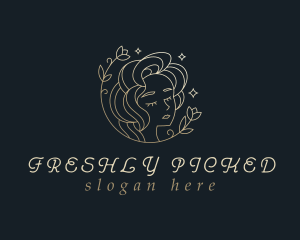 Floral Woman Cosmetics logo design