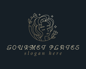 Floral Woman Cosmetics logo design