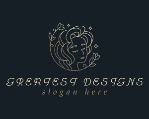 Floral Woman Cosmetics logo design