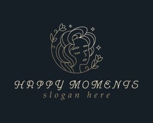 Floral Woman Cosmetics logo design