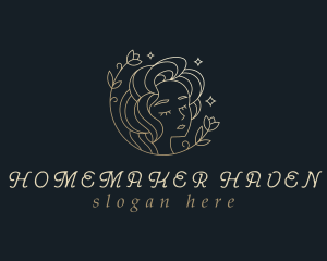 Floral Woman Cosmetics logo design