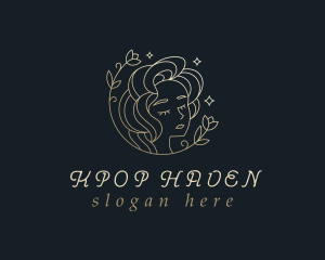 Floral Woman Cosmetics logo design