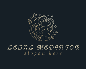 Floral Woman Cosmetics logo design