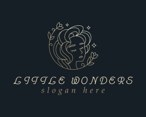 Floral Woman Cosmetics logo design