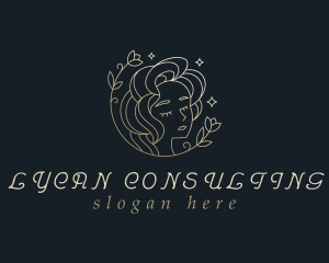 Floral Woman Cosmetics logo design