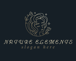 Floral Woman Cosmetics logo design