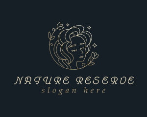 Floral Woman Cosmetics logo design