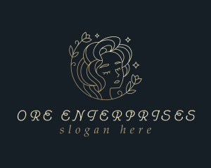 Floral Woman Cosmetics logo design