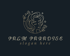 Floral Woman Cosmetics logo design