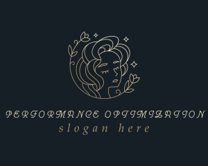 Floral Woman Cosmetics logo design