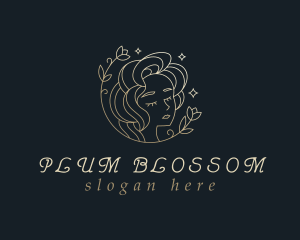 Floral Woman Cosmetics logo design