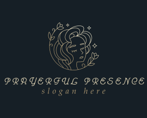 Floral Woman Cosmetics logo design