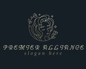 Floral Woman Cosmetics logo design