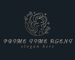 Floral Woman Cosmetics logo design