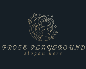 Floral Woman Cosmetics logo design