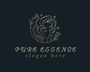 Floral Woman Cosmetics logo design