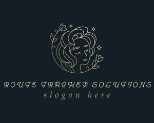 Floral Woman Cosmetics logo design