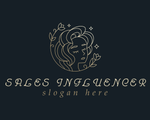 Floral Woman Cosmetics logo design