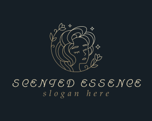 Floral Woman Cosmetics logo design