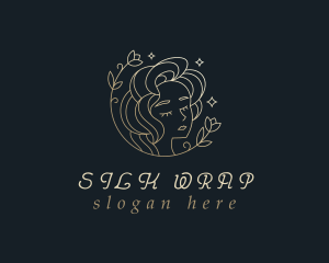 Floral Woman Cosmetics logo design