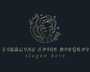 Floral Woman Cosmetics logo design