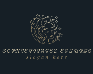 Floral Woman Cosmetics logo design