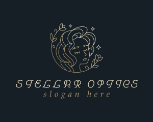 Floral Woman Cosmetics logo design