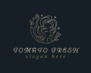 Floral Woman Cosmetics logo design