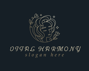 Floral Woman Cosmetics logo design