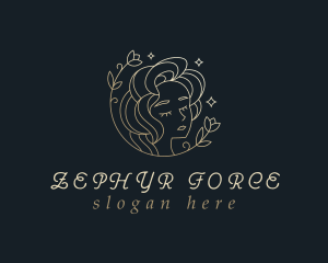 Floral Woman Cosmetics logo design