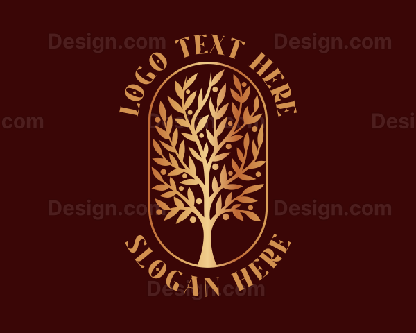 Gradient Tree Garden Logo