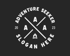 Outdoor Campfire Adventure logo design