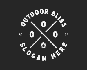 Outdoor Campfire Adventure logo design