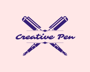 Author Pen Novel logo design