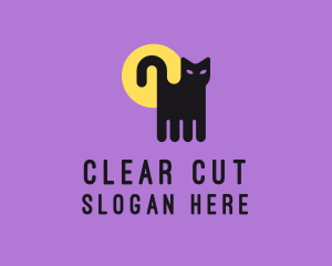 Halloween Pet Cat logo design