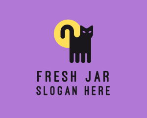 Halloween Pet Cat logo design