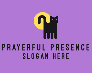 Halloween Pet Cat logo design