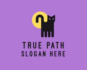 Halloween Pet Cat logo design