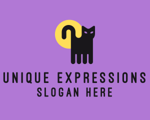 Halloween Pet Cat logo design