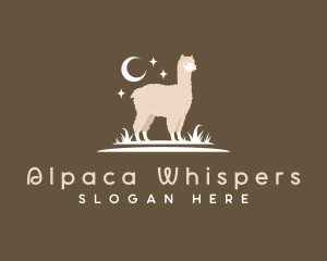 Alpaca Llama Grass logo