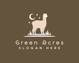 Alpaca Llama Grass logo