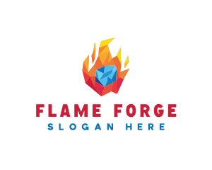 Energy Fire Ice  logo design